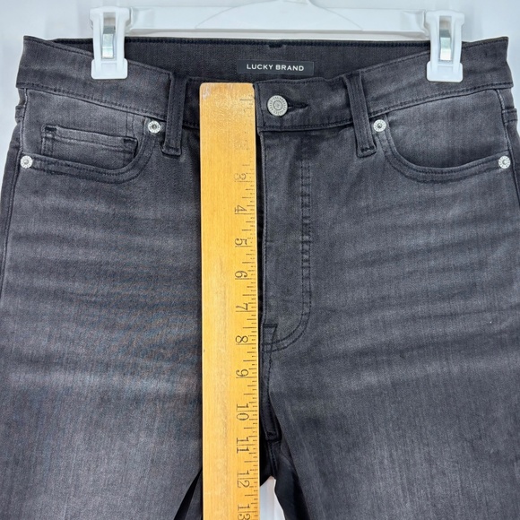 Lucky Brand Womens Size 30 Uni Fit 4 Skinny Ankle Jeans Charcoal Gray Denim - Picture 4 of 9